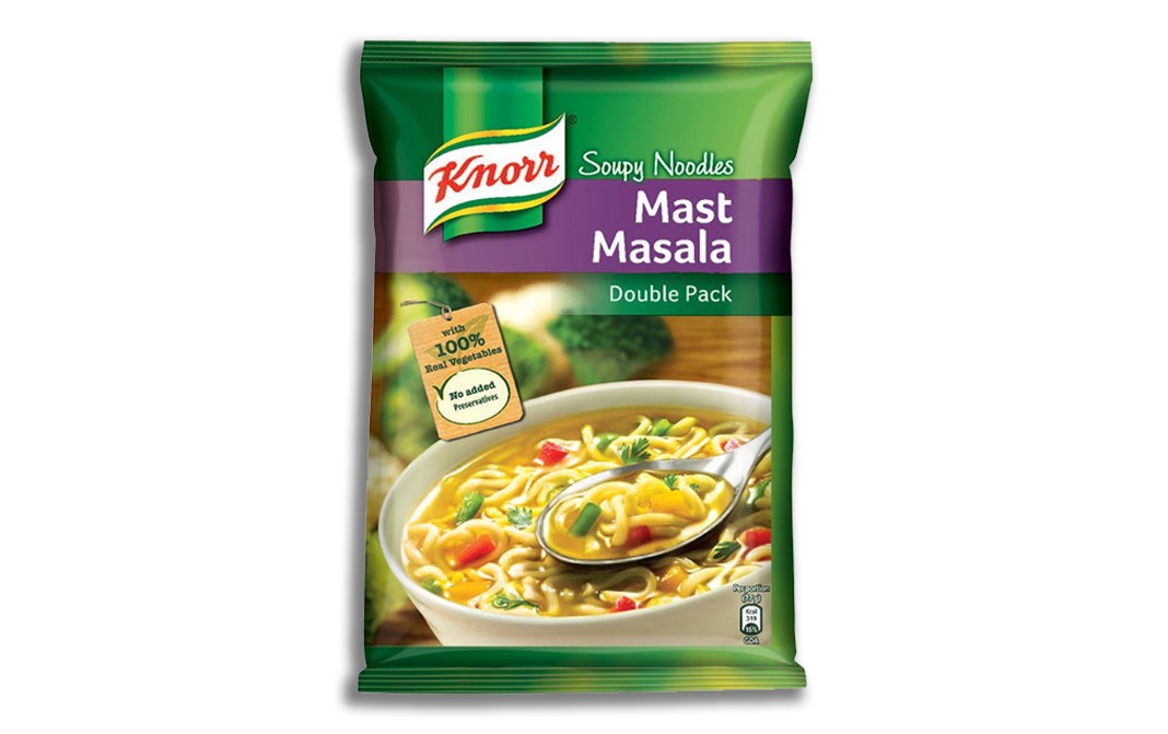 Knorr Soupy Noodles Mast Masala,   Double Pack  154 grams